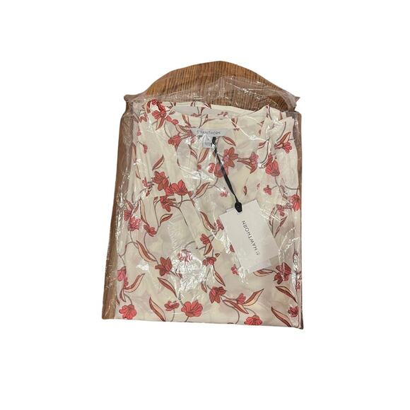 41 Hawthorn Cream and Pink Sleeveless Floral V-Neck "Hannah" Blouse - Large - Picture 8 of 8